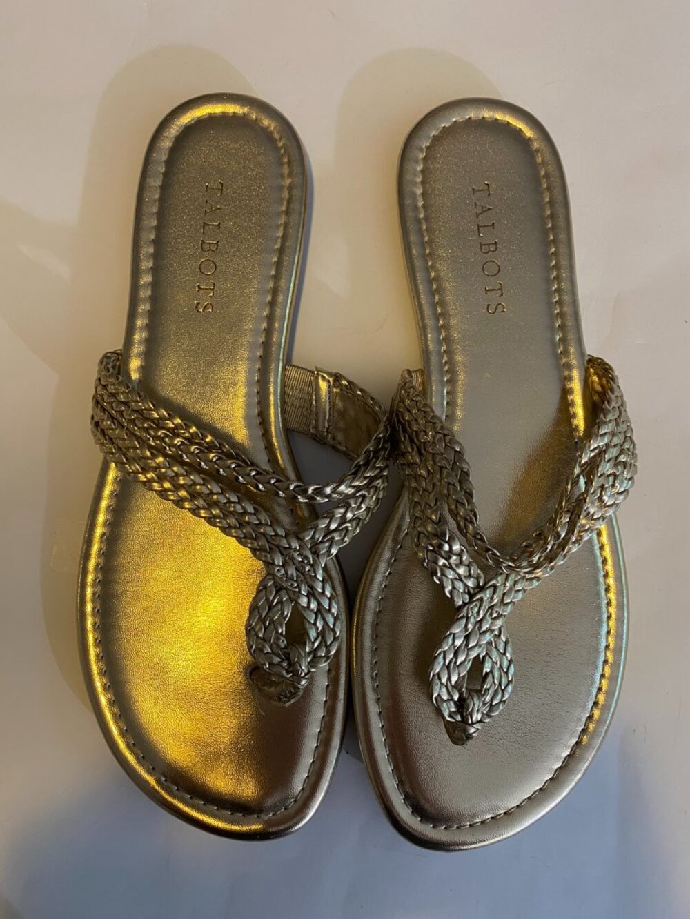 Talbots Gold Sandals